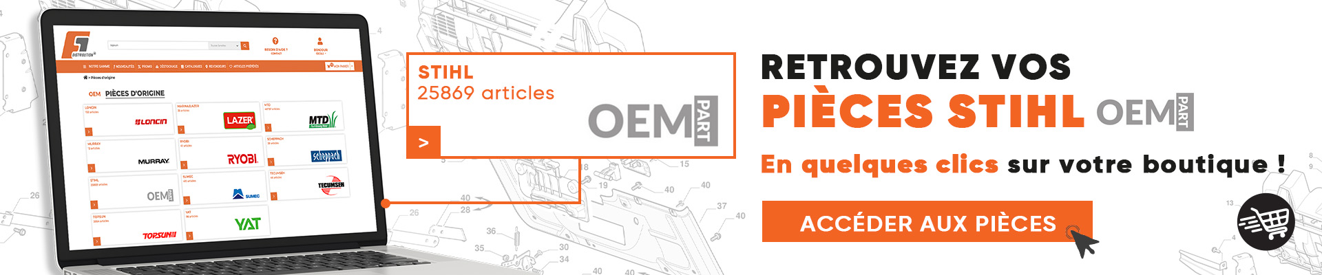 F1 Distribution - Pièces d'origine Stihl
