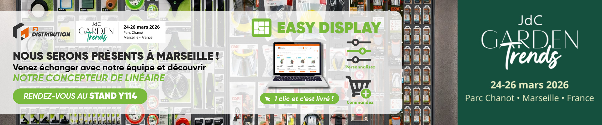F1 distribution au JdC Garden Trends
