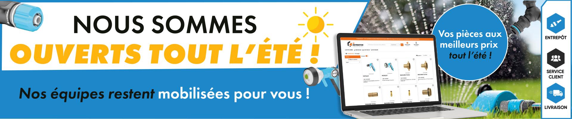 F1 Distribution : Nous sommes ouverts tout l'été !