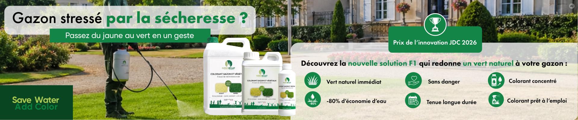 F1 Distribution - gazon stressé - colorant pelouse